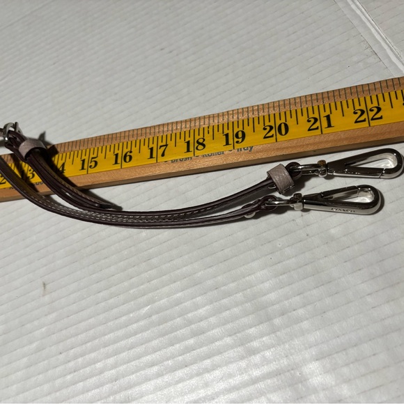 Coach Adjustable Leather Strap in Light Taupe with Silver Hardware - Picture 8 of 10